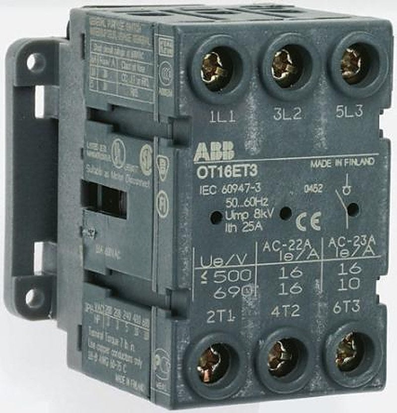 ABB 3-Pole Panel Mount Isolator Switch -, IP20, 100A, 560 kW