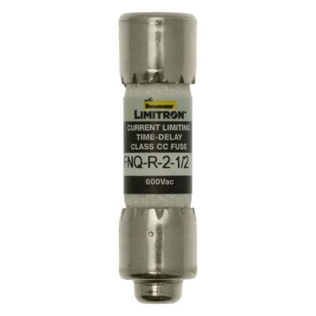 Eaton 2.5A T Melamine Cartridge Fuse, 1.5 x 0.41 in