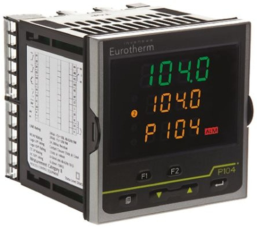 Eurotherm Piccolo P104 Panel PID Temperature Controller, 3 Output Relay 24V ac/dc On-Off