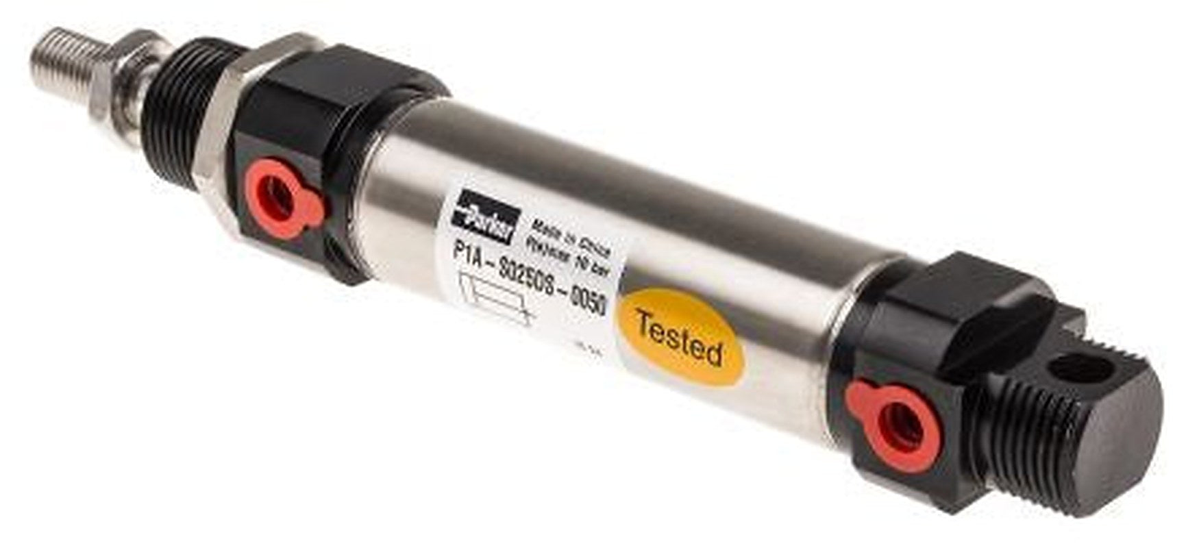 Parker 50 mm Pneumatic Piston Rod Cylinder - P1A Series, Double Acting Acting