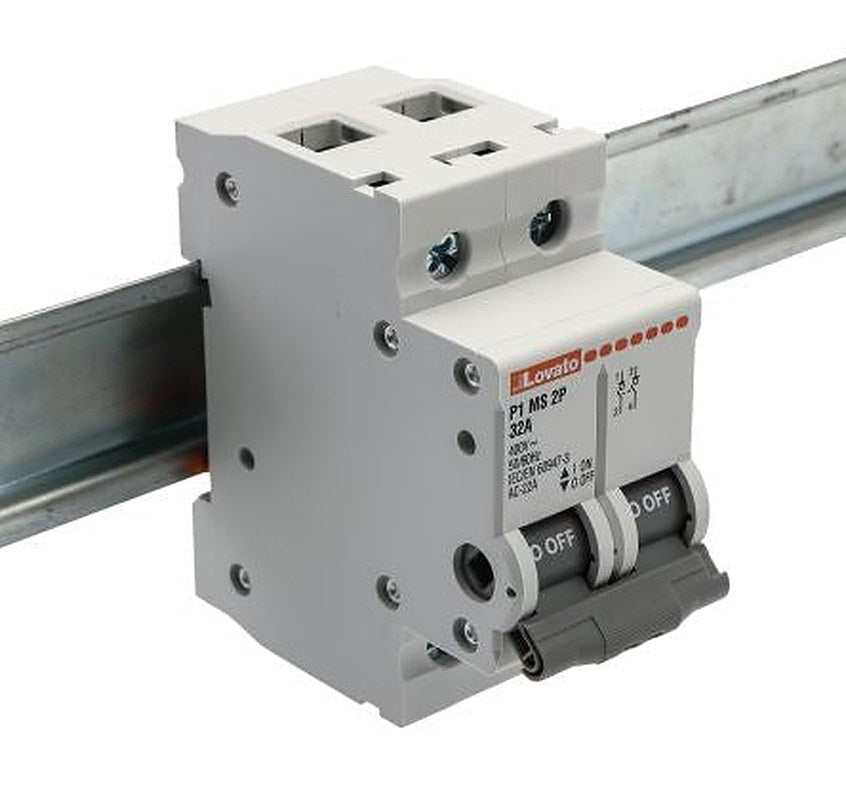 Lovato 2-Pole DIN Rail Switch Disconnector -, IP20, IP65, 32A