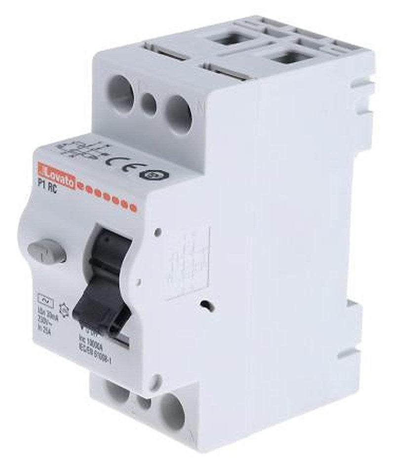 Lovato P1RC Residual Current Circuit Breaker 25A Type AC