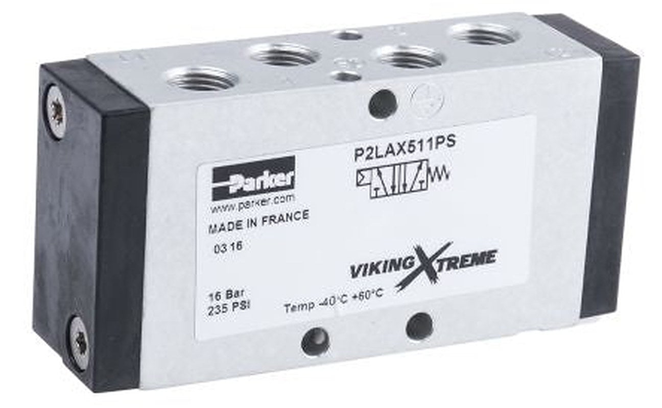 Parker Pneumatic Solenoid Valve - Pilot/Spring BSPP, NPT Viking Xtreme Series