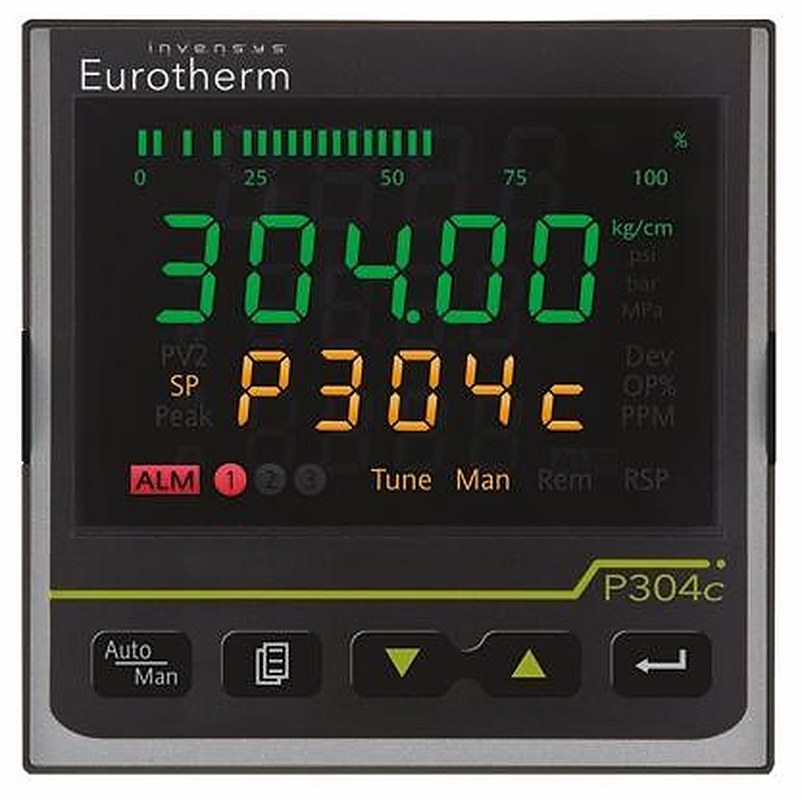 Eurotherm Piccolo P304 Panel Melt Pressure Controller 2 Input, 3 Output Analogue 230V ac PID Controller