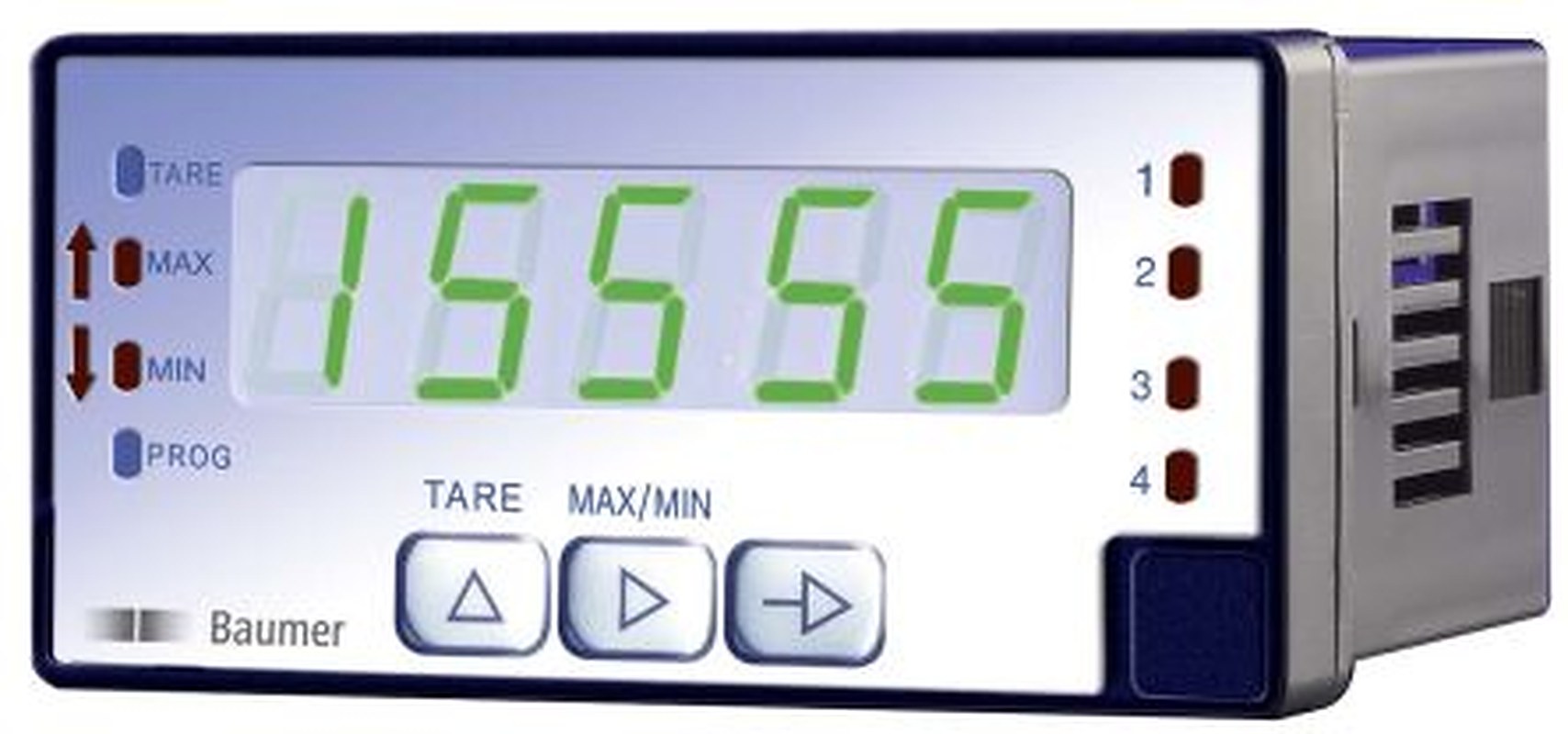 Baumer PA418 LED Digital Panel Multifunction Meter for AC Voltage, AC Current, 48 mm x 96 mm