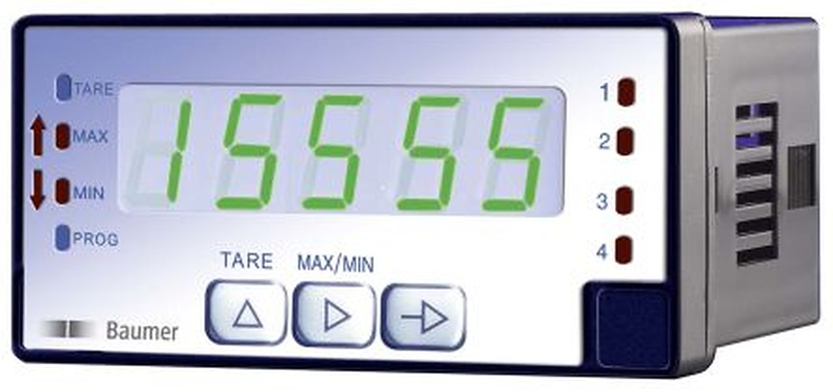 Baumer PA418 LED Digital Panel Multifunction Meter for AC Voltage, AC Current, 48 mm x 96 mm