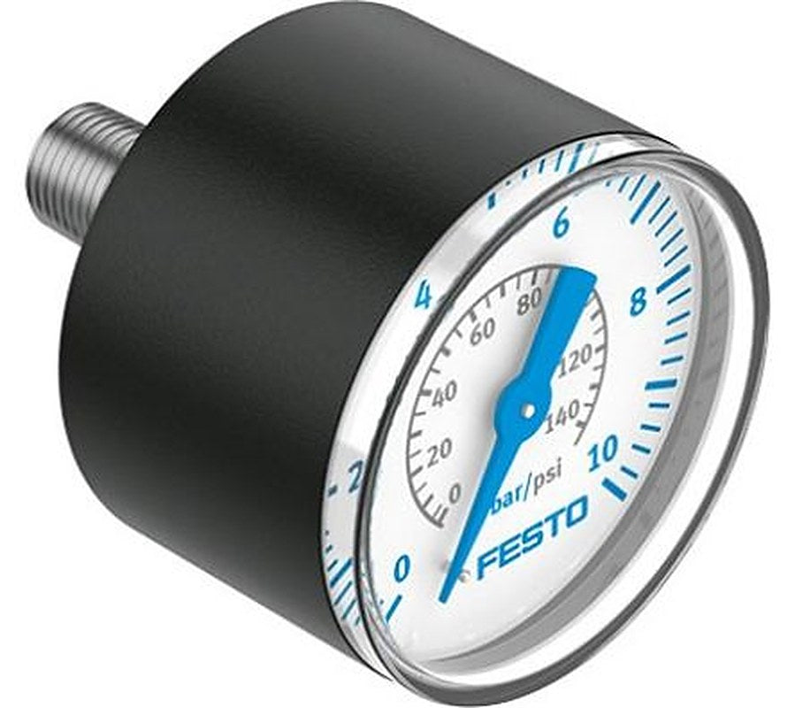 Festo R 1/8 Pneumatic Pressure Gauge, 40 mm, 10 bar
