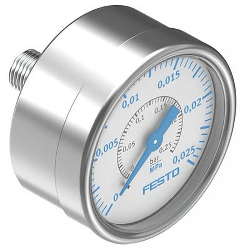 Festo G 1/4 Pressure Gauge, 63 mm, 0.25 bar