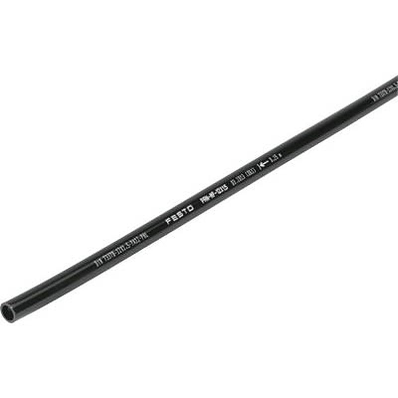 Festo Polyamide 12, Flexible Tubing, 9 mm ID, 12 mm OD, Black