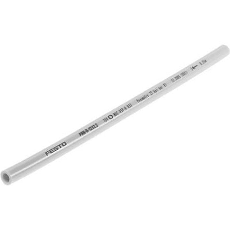 Festo Thermoplastic Elastomer, Flexible Tubing, 7.6 mm ID, 12 mm OD, Silver