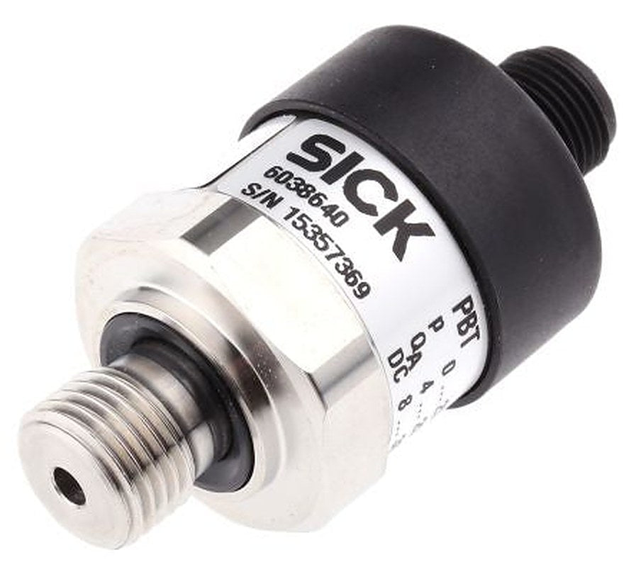SICK PBT Series Pressure Sensor, Current Output 0 bar 25 bar, Gauge Reading