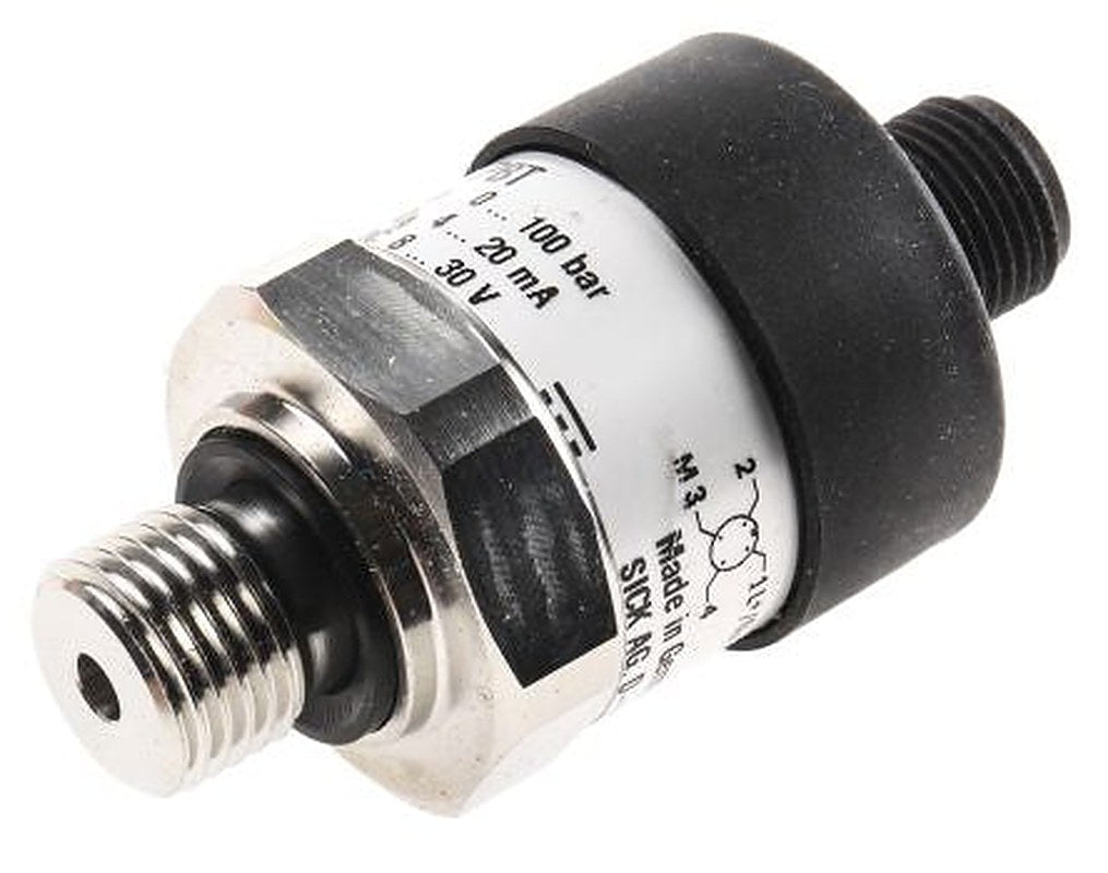SICK PBT Series Pressure Sensor, 4 to 12 mA, 2-Wire Output 0 bar 100 bar, Gauge Reading
