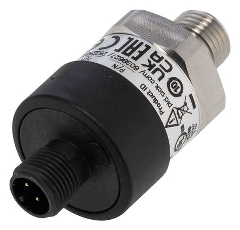 SICK PBT Series Pressure Sensor, Voltage Output 0 bar 1 bar, Gauge Reading