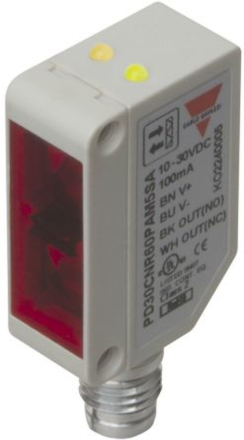 Carlo Gavazzi Diffuse Reflective Photoelectric Sensor, Rectangular Sensor