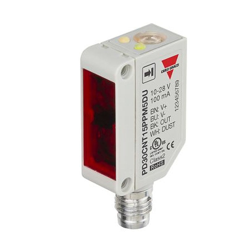 Carlo Gavazzi Diffuse Reflective Photoelectric Sensor, Rectangular Sensor