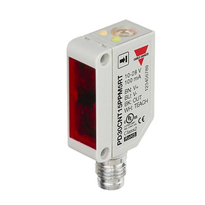 Carlo Gavazzi Diffuse Reflective Photoelectric Sensor, Rectangular Sensor