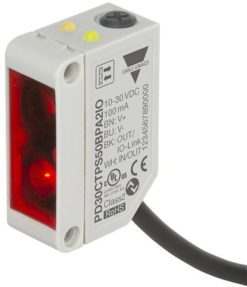 Carlo Gavazzi Polarised Retroreflective Photoelectric Sensor, Rectangular Sensor