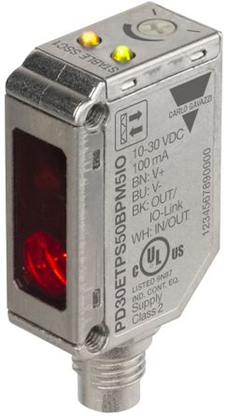 Carlo Gavazzi Polarised Retroreflective Photoelectric Sensor, Rectangular Sensor