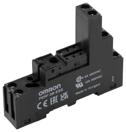 Omron P2RF 6 Way 250V ac DIN Rail Relay Socket, for use with G2R Relay