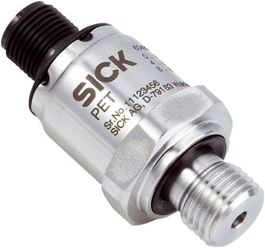 SICK PET Series Pressure Sensor, Current Output 0 bar 10 bar, Gauge Reading