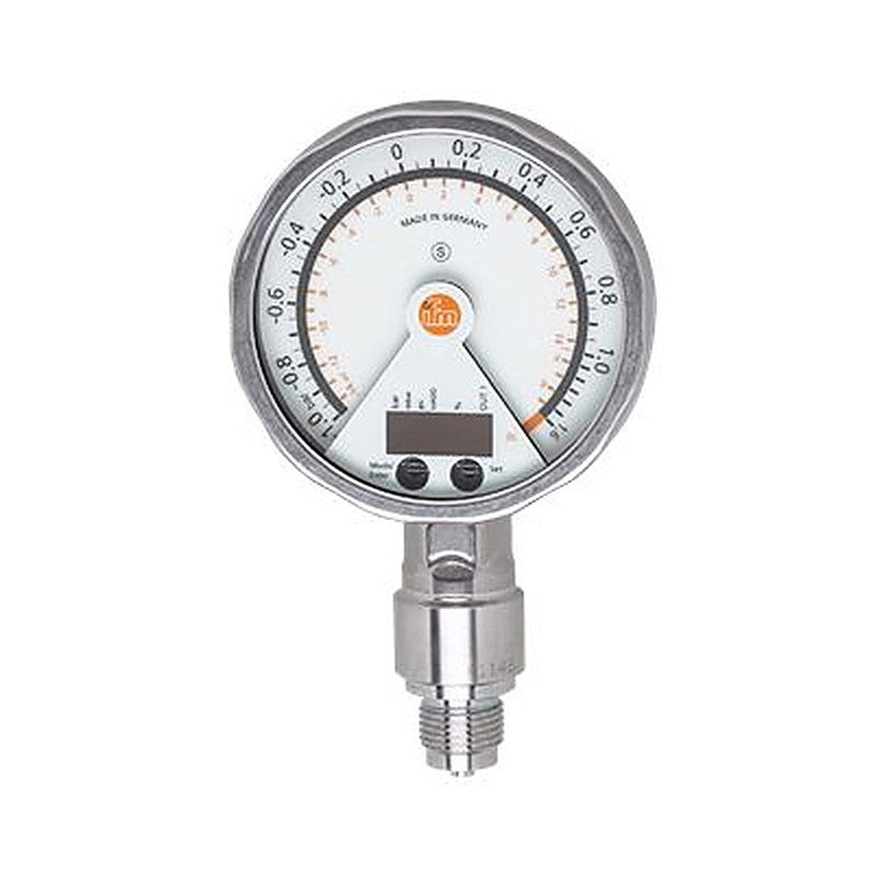 ifm electronic PG24 Series Pressure Sensor, 4 to 20 mA, NPN/PNP Output -1 bar 1 bar, Relative Pressure, Vacuum Reading