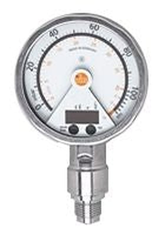 ifm electronic PG24 Series Pressure Sensor, PNP NO/NC, Analogue Output 5 mbar, Relative Reading 0.1 bar