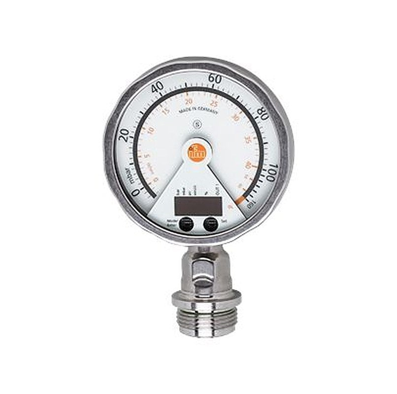 ifm electronic PG27 Series Pressure Sensor, 4 to 20 mA, NPN/PNP Output -0.005 bar 0.1 bar, Relative Pressure, Vacuum