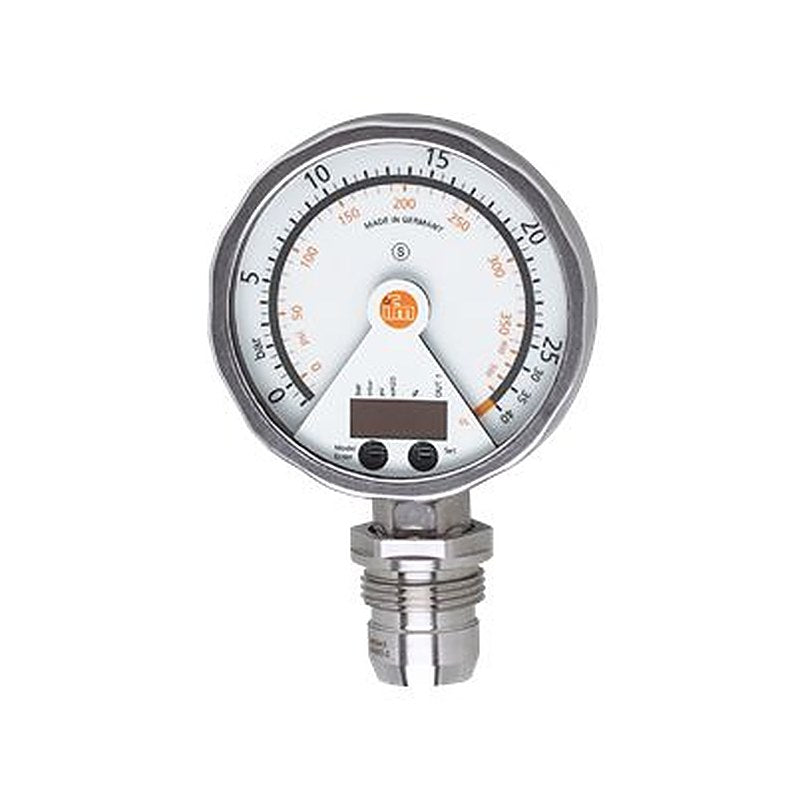 ifm electronic PG28 Series Industrial Pressure Sensor, 4 to 20 mA, NPN/PNP Output -1 bar 25 bar, Relative Pressure,