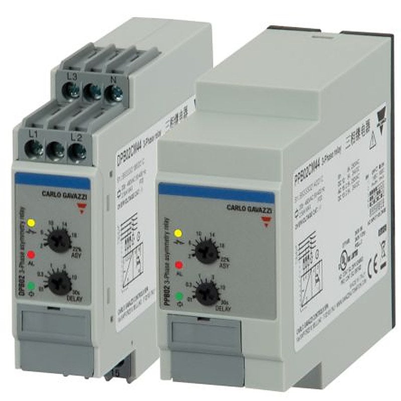 Carlo Gavazzi Monitoring Relay, 3 Phase, 208 to 480 V ac ±15% (177V to 552V) Monitor Range, SPDT, DIN Rail, 208V ac, 480