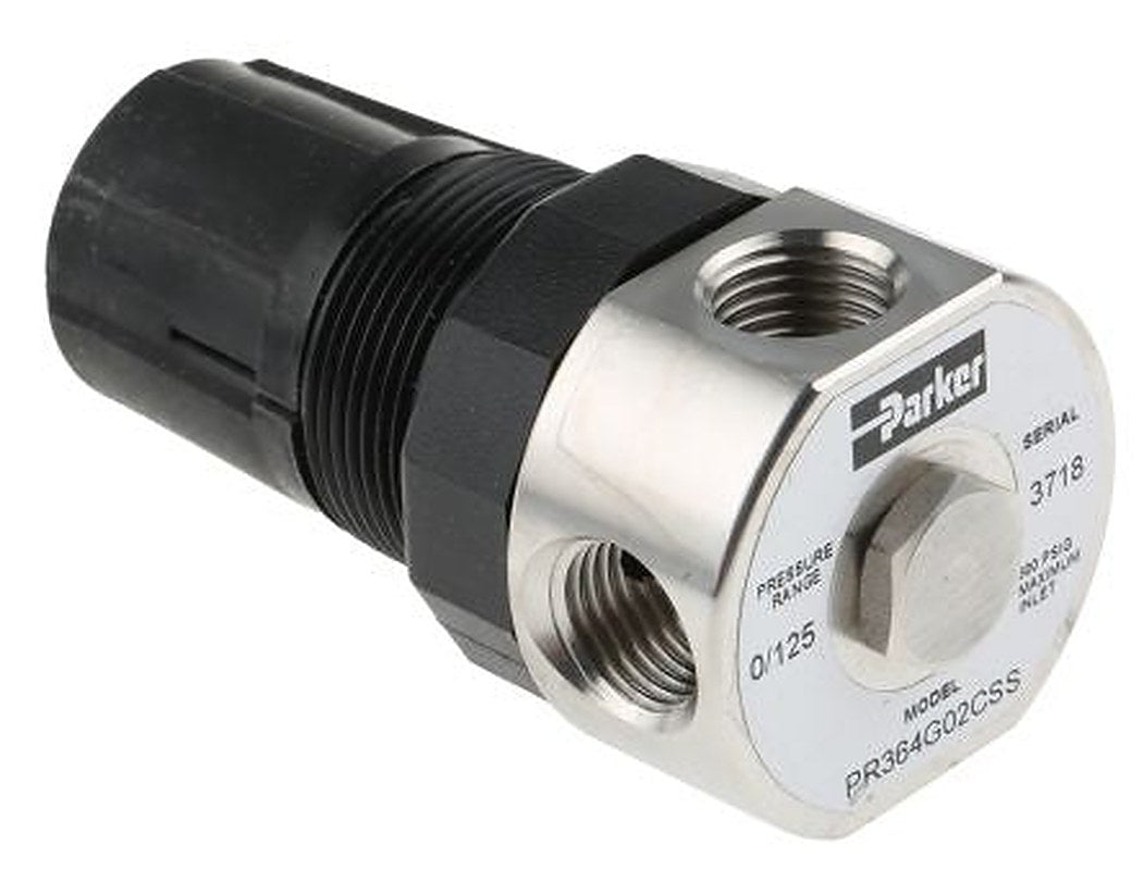 Parker 1/4 in Pneumatic Regulator - 20.7 bar, 1/4 in G 12SCFM, G P