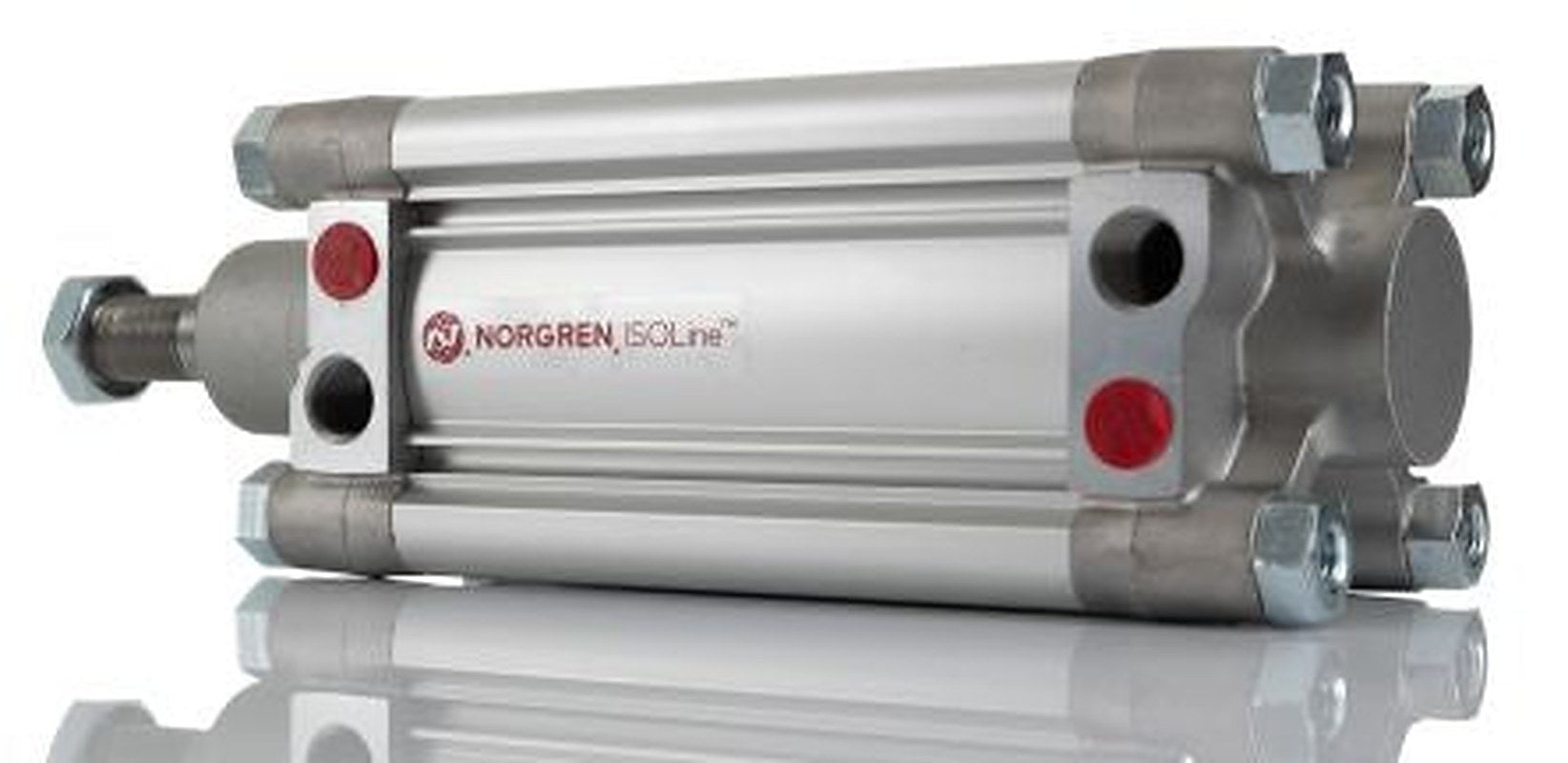 Norgren Pneumatic Piston Rod Cylinder - 80 mm Bore, 100 mm PRA 802 Series, Double Acting Acting
