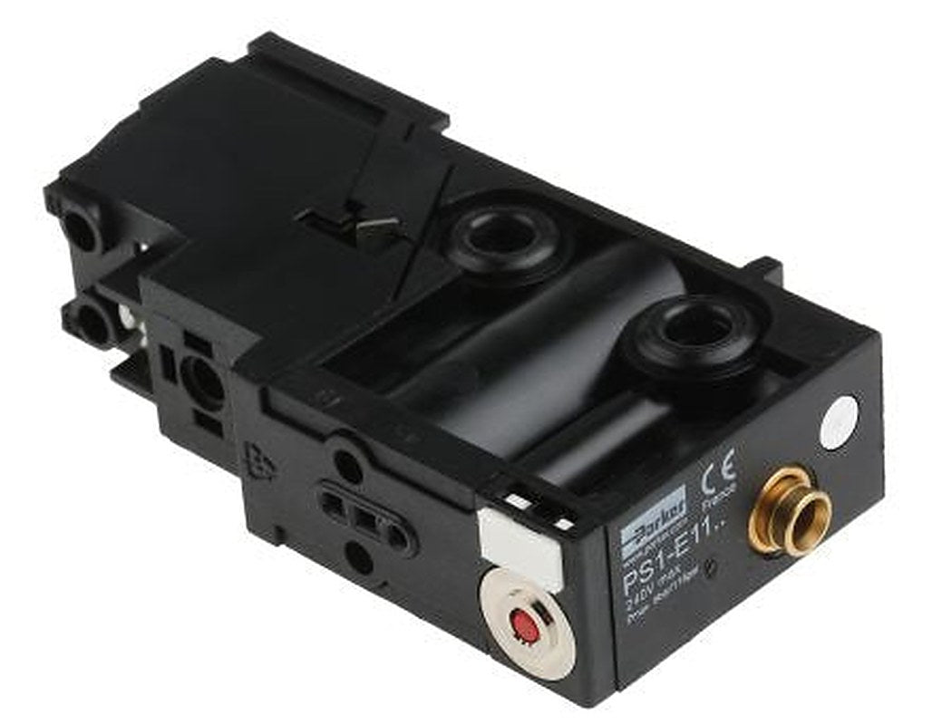 Parker Pneumatic Solenoid Valve - 3/2 NC Solenoid/Spring M5, G 1/8 in PS1 Series 24V