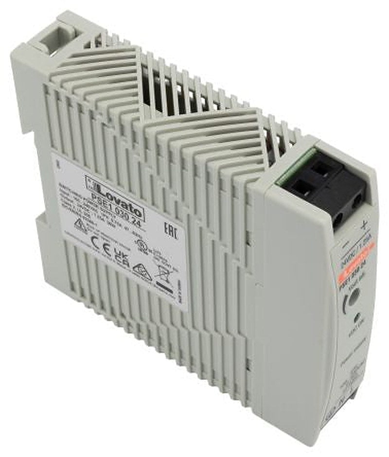 Lovato PSE1 DIN Rail DIN Rail Power Supply 375V ac AC Input 24V dc, 1.25 A Output DC 30 W