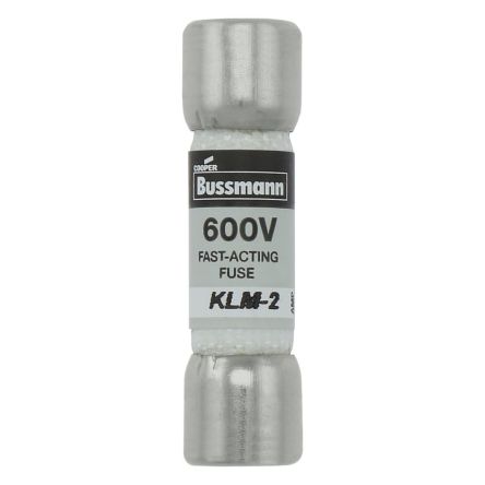 Eaton 2A F Melamine Cartridge Fuse, 10 x 38 mm