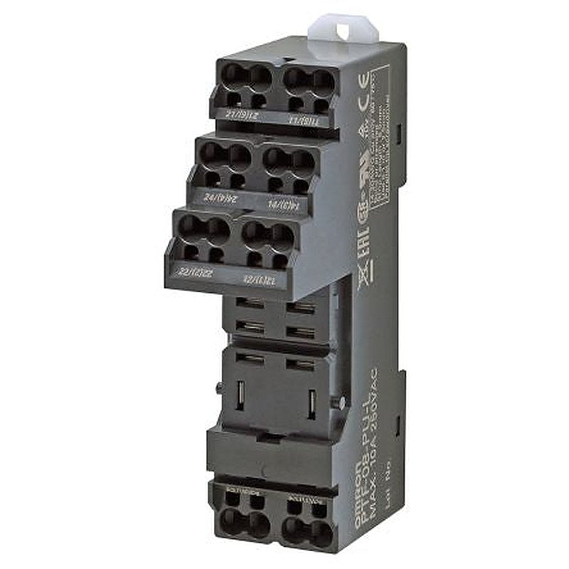 Omron PTF 250V Chassis Relay Socket, for use with 2 Pole PTF Series