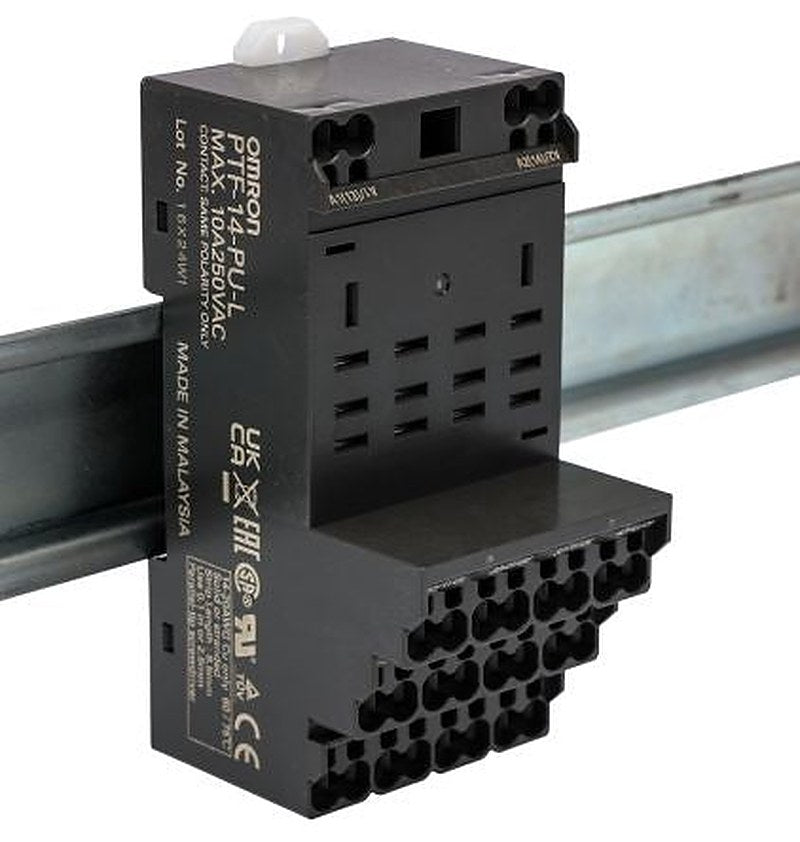 Omron PTF 250V Chassis Relay Socket, for use with 4 Pole PTF Series