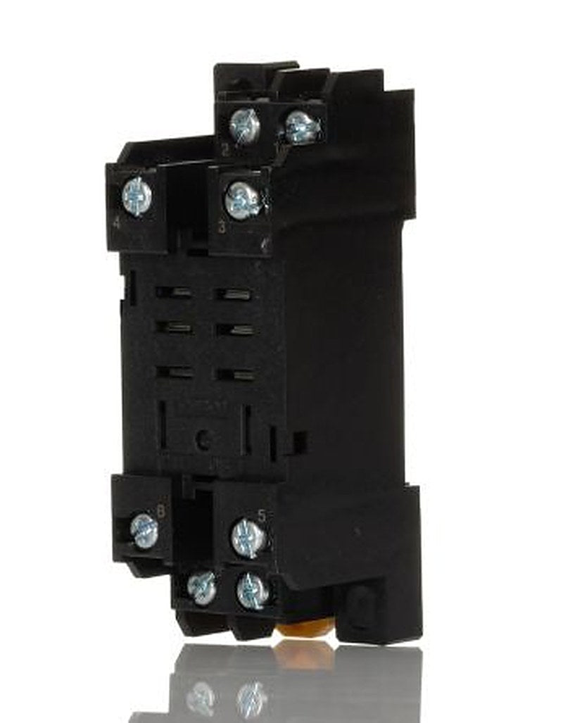Omron LY 8 Way 2000V DIN Rail Relay Socket, for use with LY Series Bi-polar Relay