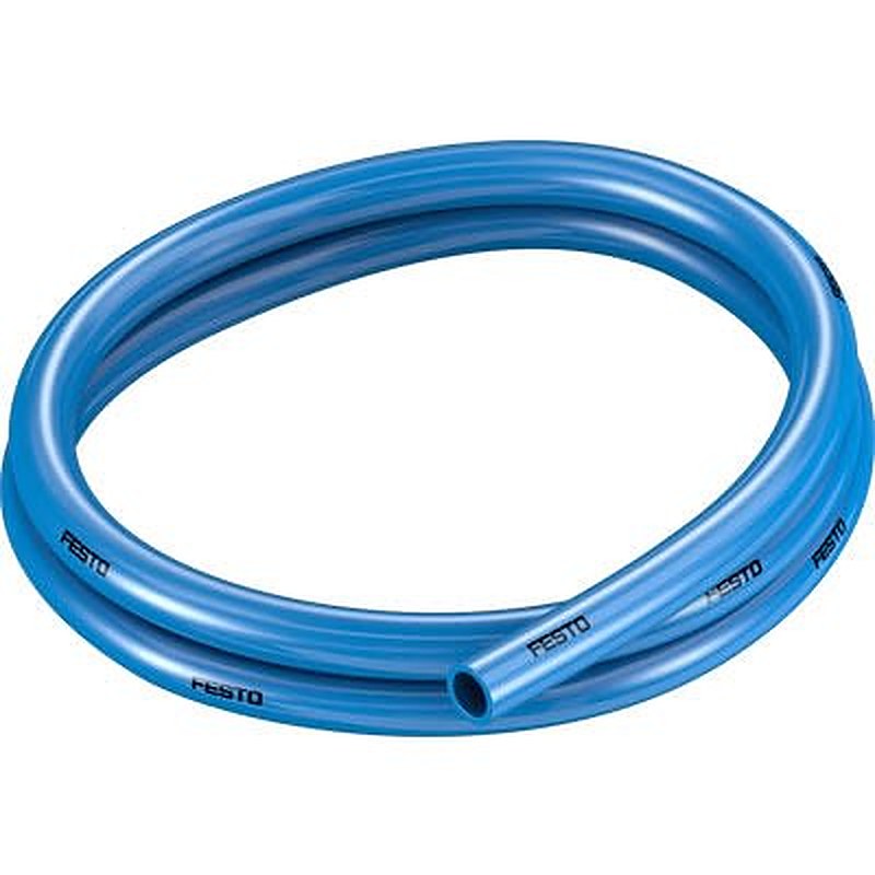 Festo Thermoplastic Elastomer, Flexible Tubing, 9.8 mm ID, 14 mm OD, Blue