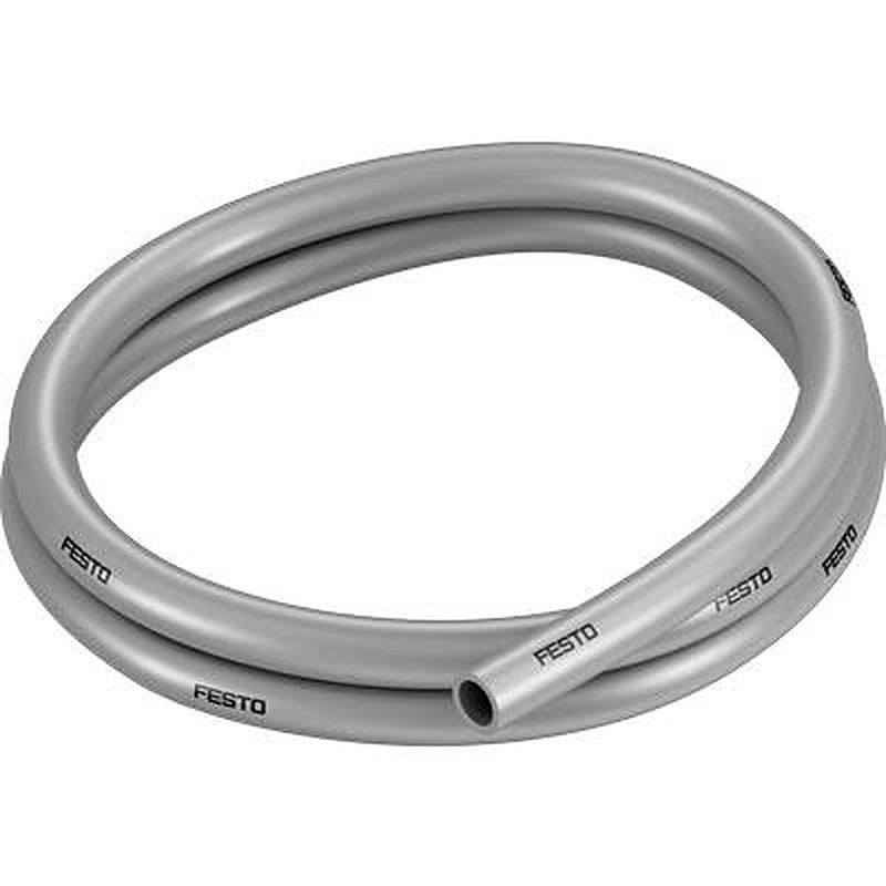 Festo Thermoplastic Elastomer, Flexible Tubing, 9.8 mm ID, 14 mm OD, Silver