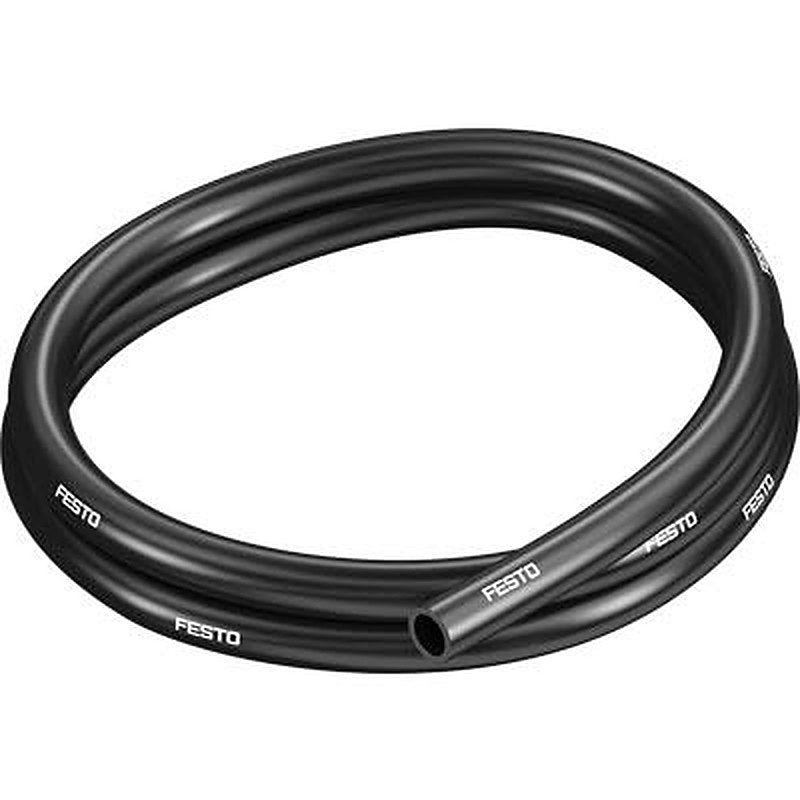 Festo Thermoplastic Elastomer, Flexible Tubing, 9.8 mm ID, 14 mm OD, Black