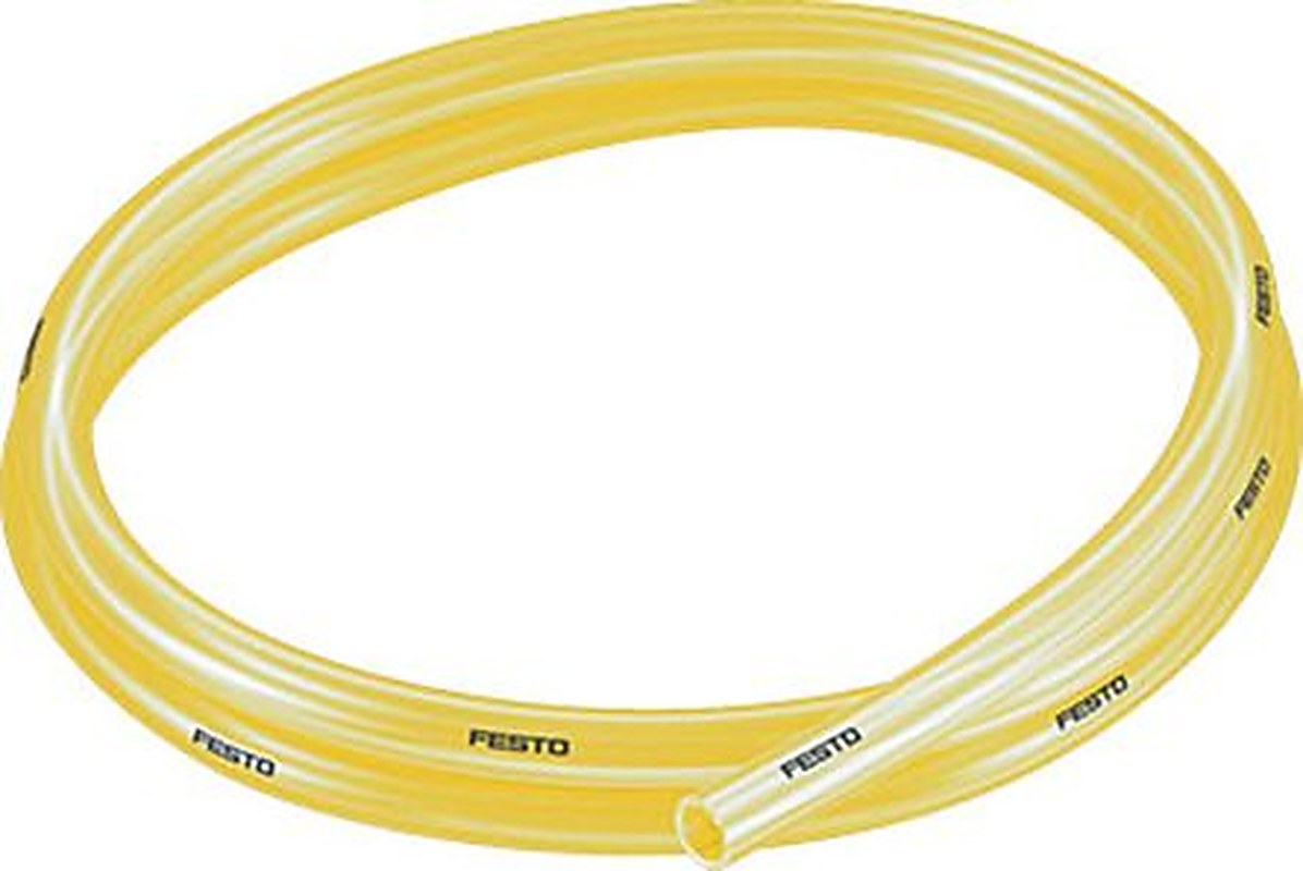 Festo Compressed Air Pipe Yellow Polyurethane 10 mm 50 m PUN-H-T Series, 8048709