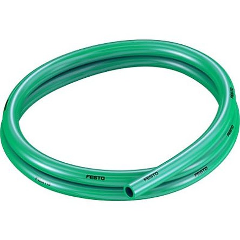 Festo Thermoplastic Elastomer, Hose Pipe, 8 mm ID, 12 mm OD, Green