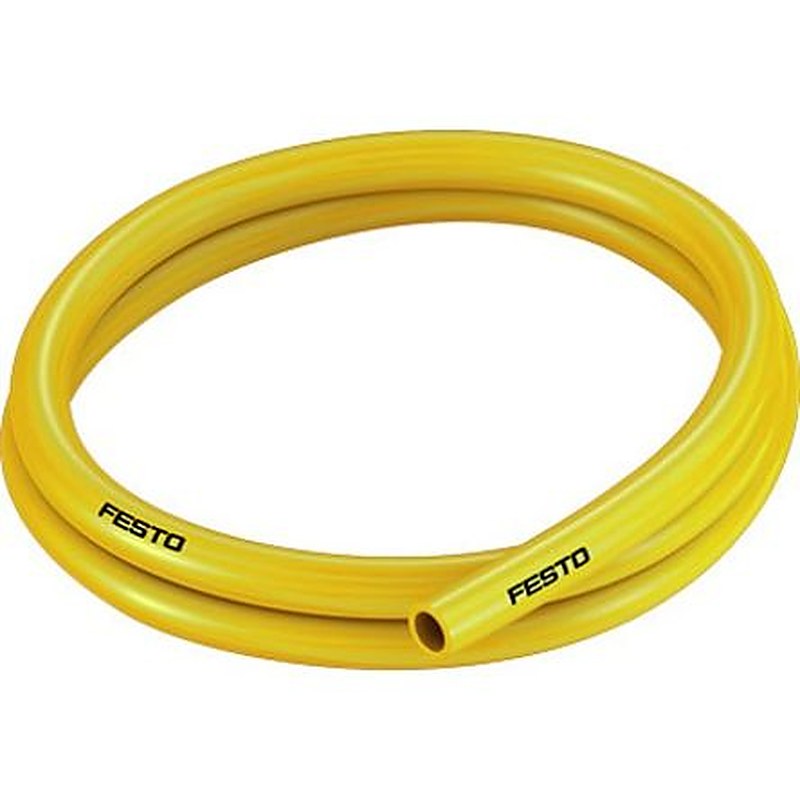 Festo Thermoplastic Elastomer, Hose Pipe, 11 mm ID, 16 mm OD, Yellow