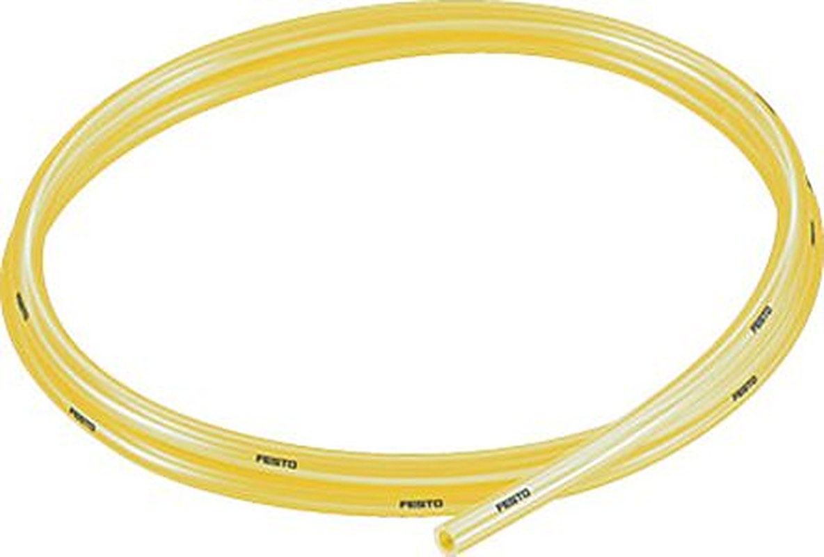 Festo Compressed Air Pipe Yellow Polyurethane 6 mm 50 m PUN-H-T Series, 8048689
