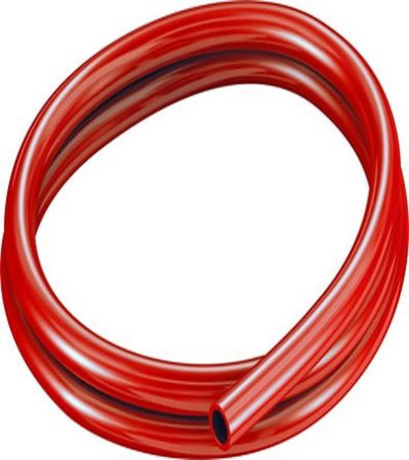 Festo Red Thermoplastic Elastomer Round Plastic Tube x 14 mm OD x 9.8 mm ID