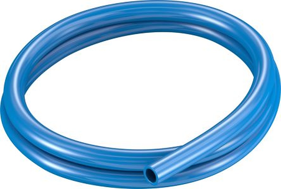 Festo Blue Thermoplastic Elastomer Round Plastic Tube x 16 mm OD x 11 mm ID