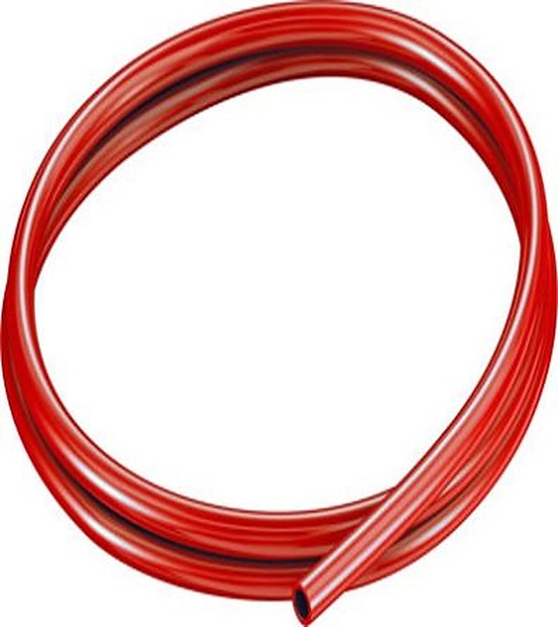 Festo Red Thermoplastic Elastomer Round Plastic Tube x 8 mm OD x 5.7 mm ID x 2.3 mm