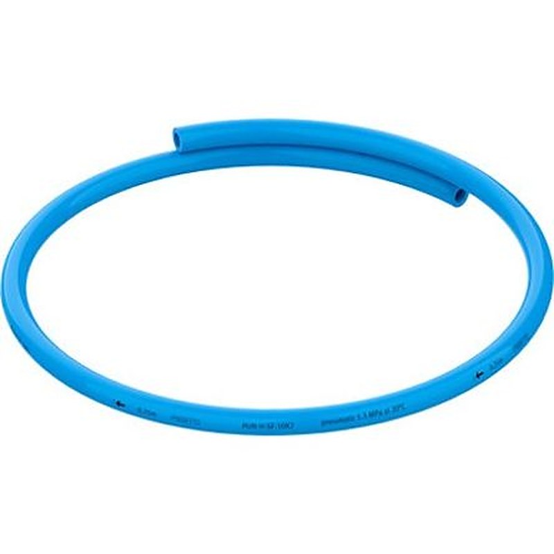 Festo Thermoplastic Elastomer, Hose Pipe, 6 mm ID, 10 mm OD, Blue