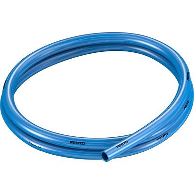 Festo Thermoplastic Elastomer, Flexible Tubing, 6 mm ID, 10 mm OD, Blue