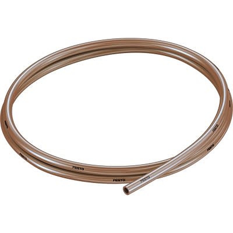 Festo Thermoplastic Elastomer, Flexible Tubing, 4 mm ID, 6 mm OD, Brown